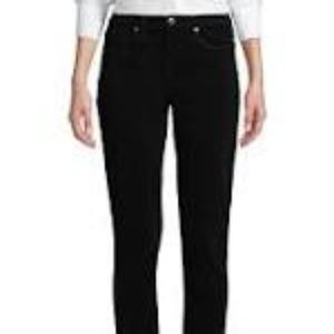 Lands end black corduroy pants sz 2 good condition